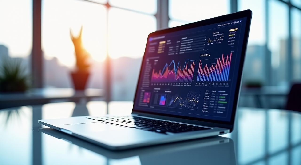 Advanced business intelligence dashboard showing seasonal trends